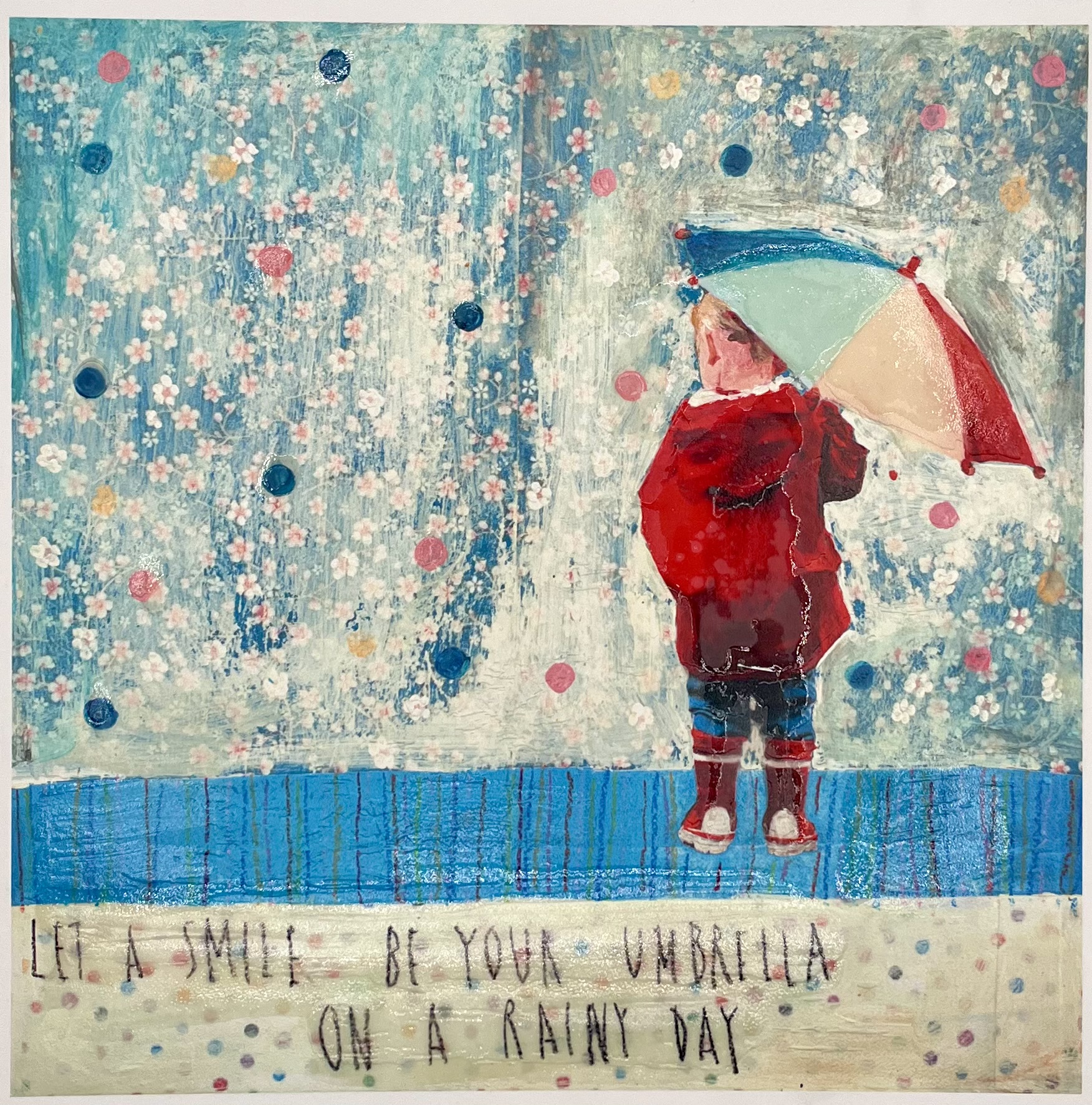 Lightness 19 - Let a smile be your umbrella on a rainy day